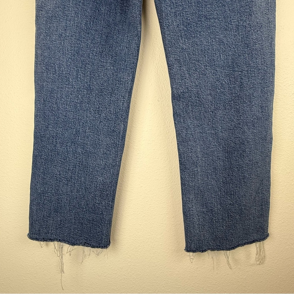 RE/DONE Ultra High Rise Stove Pipe Denim Jeans Vintage Indigo Destroyed Women 27 - Picture 10 of 12